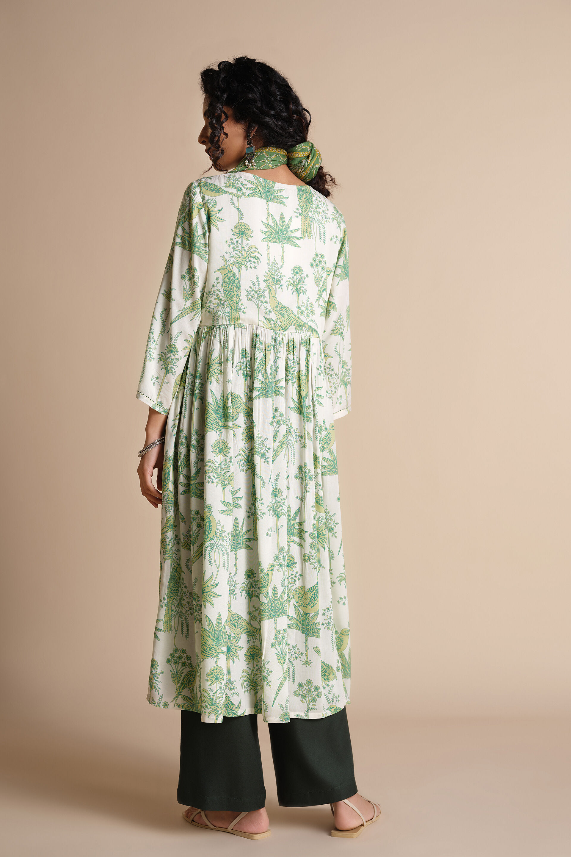 Hara Bhara Kurta, Off White, image 5